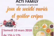 Jeux de société variés et goûter crêpes